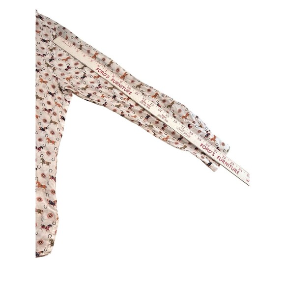 FoxCroft Tencel 100% Blouse Size 10 Long Sleeve Shirt Equestrian Horse Print - Picture 8 of 10